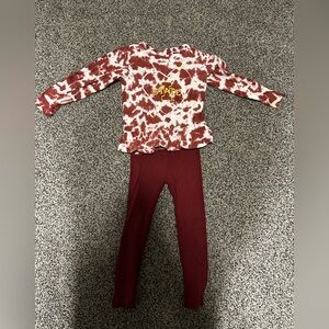 Iowa State University ISU Toddler Girl 2T Outfit